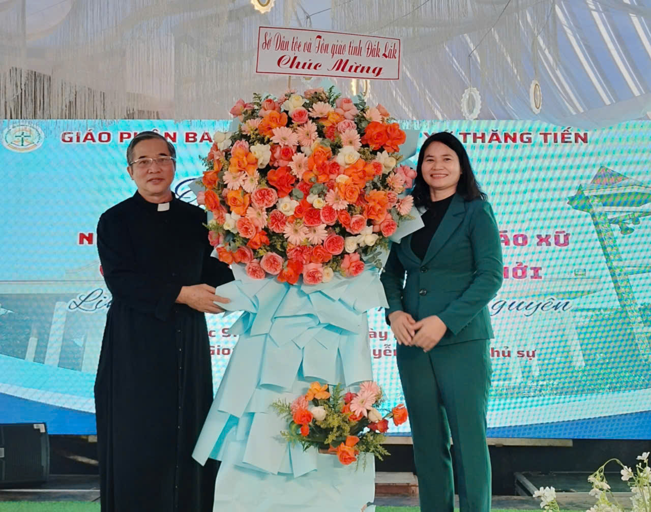 Lễ công bố quyết định thành lập Giáo xứ Thăng Tiến (xã Krông Pắc, tỉnh Đắk Lắk)